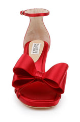 Badgley Mischka Alysha Open Toe Kitten Heels Black | Women Kitten Heel