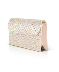 Badgley Mischka Anna Edwardian Crystal Pattern Embellished Clutch Black | Women Evening Bags