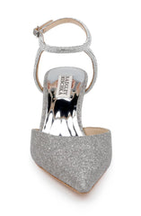 Badgley Mischka Autumn Ankle Strap Kitten Heel Pumps Black | Women Best Sellers