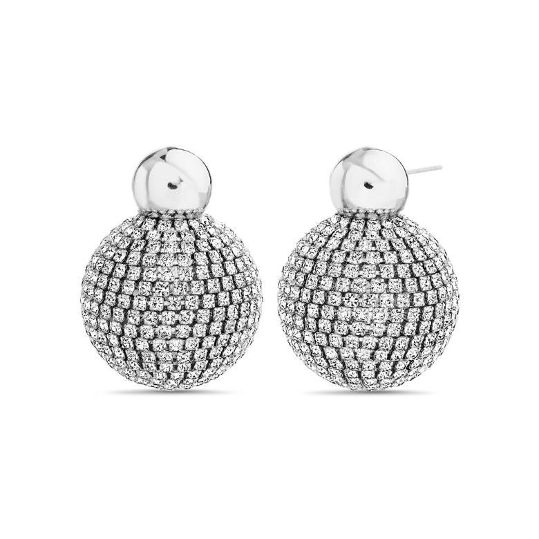 Badgley Mischka Ball Drop Pave Earrings | Women Fashion Jewelry