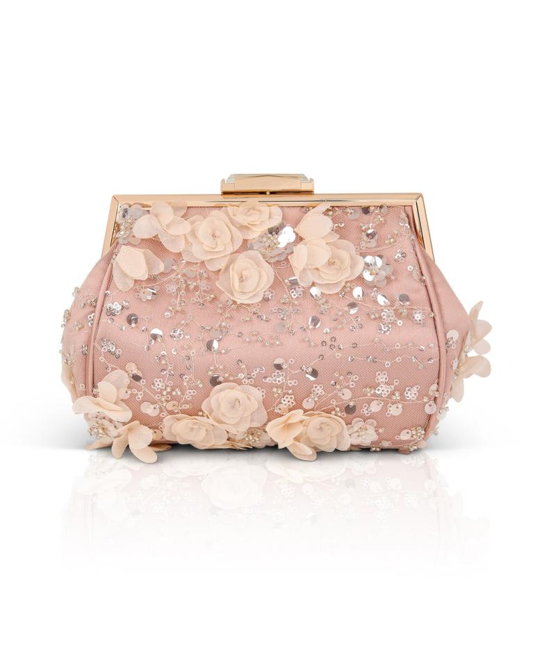 Badgley Mischka Bea Couture Clutch Rose | Women Evening Bags