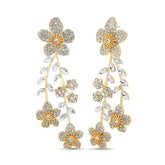 Badgley Mischka Bewitching Floral Drop Earrings With Pave Crystals | Women Fashion Jewelry