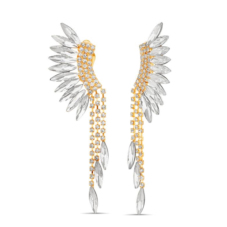 Badgley Mischka Birds Of A Feather Crystal Clip Earring | Women Fashion Jewelry