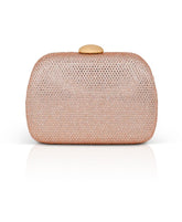 Badgley Mischka Blossom Crystal Minaudière Neon Pink | Women Evening Bags