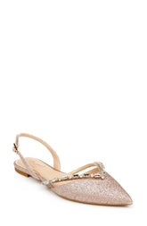 Badgley Mischka Camden Champagne | Women Flats