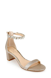 Badgley Mischka Catalina Champagne | Women Block Heels