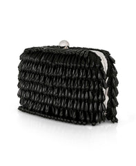 Badgley Mischka Cristina Tear Drop Beaded Minaudiere Black | Women Evening Bags