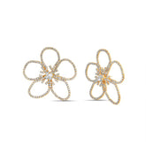 Badgley Mischka Crystal Flower Earrings Gold | Women Fashion Jewelry