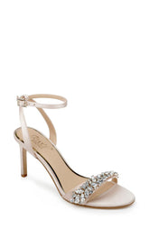 Badgley Mischka Dallyce Ankle Strap Stiletto Sandal Champagne | Women Best Sellers