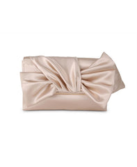 Badgley Mischka Delilah Handtied Bow Envelope Clutch Champagne | Women Evening Bags