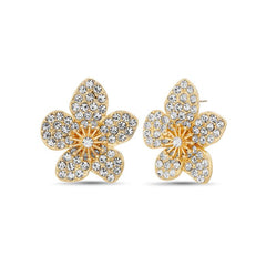 Badgley Mischka Dreamy Pavé Flower Stud Earrings | Women Fashion Jewelry