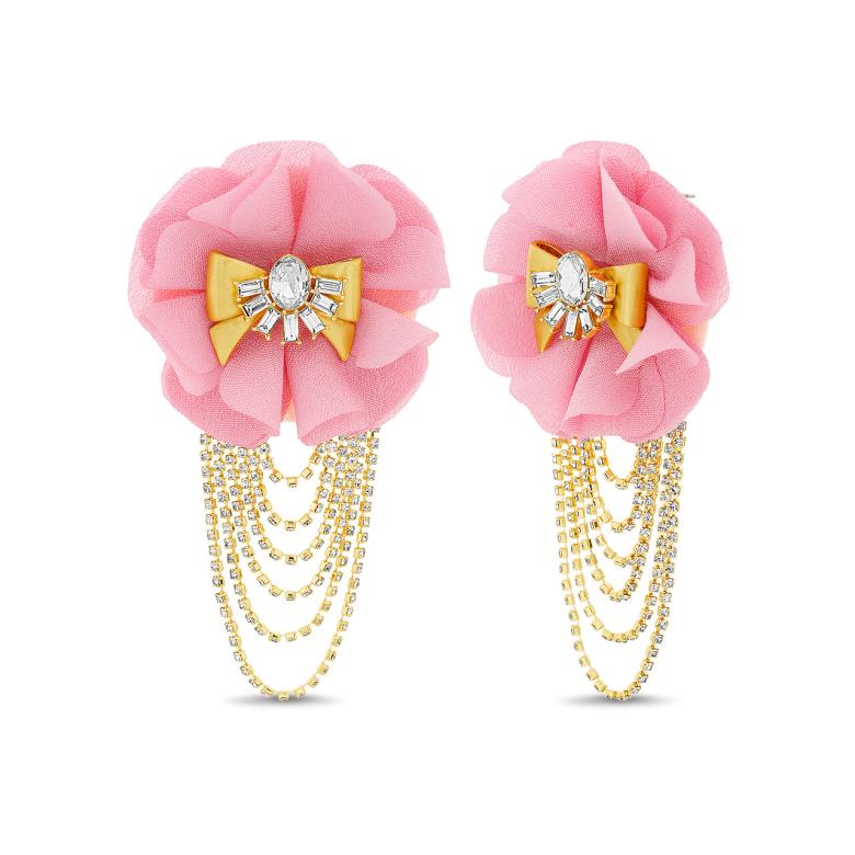 Badgley Mischka Enchanting Floral Earrings With Swag | Women Fashion Jewelry