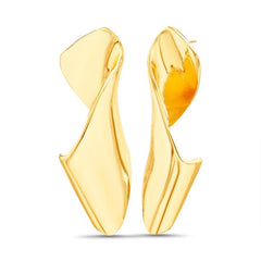 Badgley Mischka Folded Molten Metal Earrings | Women Fashion Jewelry