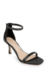 Badgley Mischka Genny Curvy Heel Sandal Black | Women Stiletto