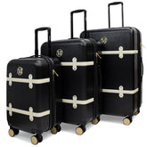 Badgley Mischka Grace Luggage Set Black | Women Travel