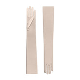 Badgley Mischka Hermione Satin Opera Glove Champagne | Women Gloves