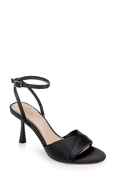 Badgley Mischka Kaia Sandal With Crisscross Vamp Black | Women Stiletto