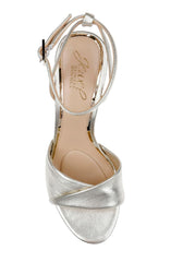 Badgley Mischka Kaia Sandal With Crisscross Vamp Black | Women Stiletto