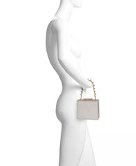 Badgley Mischka Katie Crystal Mini Box Clutch With Rhinestone Inset Chain Gold | Women Evening Bags