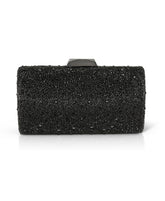 Badgley Mischka Kaylee Crystal Minaudiere Black | Women Evening Bags