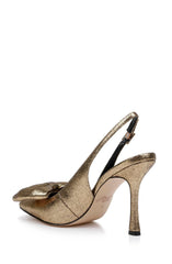 Badgley Mischka Kourtnay Stiletto Slingback With Large Bow Black | Women Stiletto