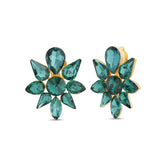 Badgley Mischka Large Emerald Clip On Earrings | Women Fashion Jewelry