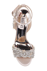 Badgley Mischka Libby Crystal Embellished Evening Shoe Ivory | Women Best Sellers