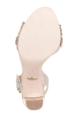 Badgley Mischka Libby Crystal Embellished Evening Shoe Ivory | Women Best Sellers
