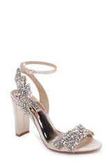 Badgley Mischka Libby Crystal Embellished Evening Shoe Ivory | Women Best Sellers
