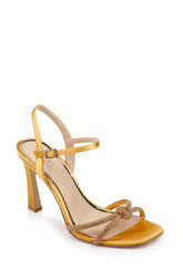 Badgley Mischka Madison Stiletto Sandals With Rhinestone Knot Detail Black | Women Stiletto