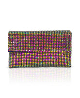 Badgley Mischka Maria Allover Crystal Envelope Clutch Black | Women Evening Bags