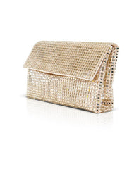 Badgley Mischka Maria Allover Crystal Envelope Clutch Black | Women Evening Bags