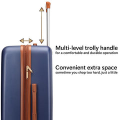 Badgley Mischka Mia 3 Piece Expandable Retro Luggage Set Black | Women Travel