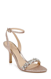 Badgley Mischka Ojai Crystal Adorned Sculpted Stilettos Black | Women Stiletto