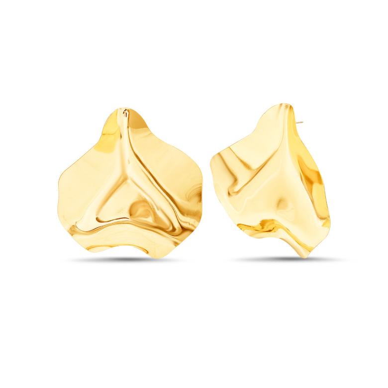 Badgley Mischka Oversized Molten Lily Pad Earrings | Women Fashion Jewelry