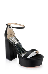 Badgley Mischka Party Platform Block Heel Black | Women Platform