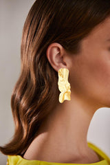 Badgley Mischka Rectangle Molten Metal Earrings | Women Fashion Jewelry