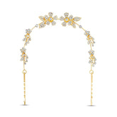 Badgley Mischka Rhinestone Flower Hair Wreath | Women Hair Accessories