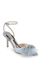 Badgley Mischka Sacred Stiletto Pointed Toe Heel Azure Blue | Women Best Sellers