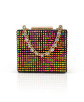 Badgley Mischka Serenity Crystal Box Clutch Navy Ab | Women Evening Bags