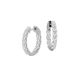 Badgley Mischka Small Diamond Hoop Earrings | Women Diamonds