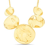 Badgley Mischka Statement Disc Molten Metal Necklace | Women Fashion Jewelry