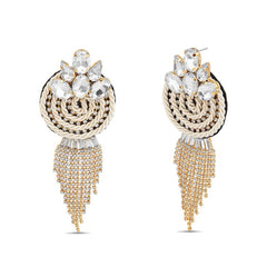 Badgley Mischka Stone Encrusted Braided Rope Earrings | Women Fashion Jewelry