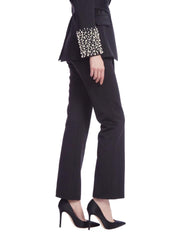 Badgley Mischka Stretch Scuba Boot Cut Pant Black | Women Cocktail
