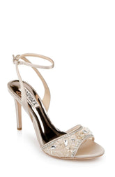 Badgley Mischka Tazana Stiletto Sandal Pearl Nude | Women Stiletto