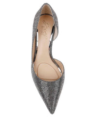 Badgley Mischka Teegan Pointed Toe Kitten Heel Pumps Black | Women Kitten Heel