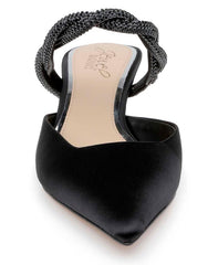 Badgley Mischka Tiffani Kitten Heel Mules Black | Women Kitten Heel