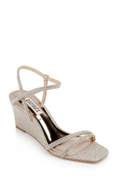 Badgley Mischka Unity Wedge Heels Pale Gold | Women Wedge