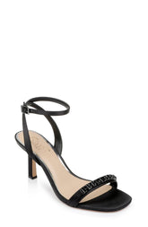 Badgley Mischka Veronika Embellished Sandals Black | Women Stiletto