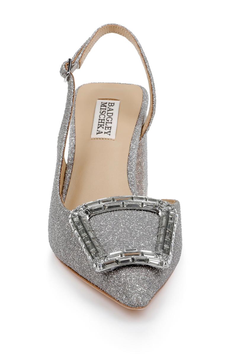 Badgley Mischka Adaline Slingback Block Heels Black | Women Block Heels